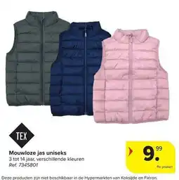 Carrefour Mouwloze jas uniseks aanbieding