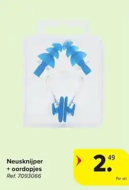 Carrefour Neusknijper + oordopjes aanbieding