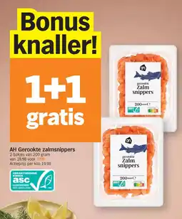 Albert Heijn AH Gerookte zalm snippers aanbieding