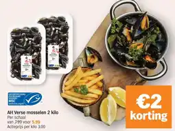Albert Heijn AH Verse mosselen aanbieding