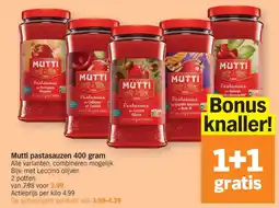Albert Heijn Mutti pastasauzen aanbieding