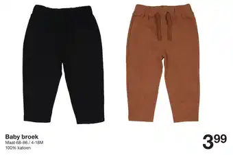 Zeeman Baby broek aanbieding