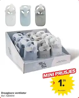 Carrefour Draagbare ventilator aanbieding
