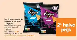 Albert Heijn Doritos pure paprika en cool American aanbieding