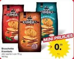 Carrefour Bruschetta Krambals aanbieding