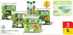 Carrefour Zakje sla, rauwkost en dressing aanbieding