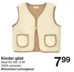 Zeeman Kinder gilet aanbieding