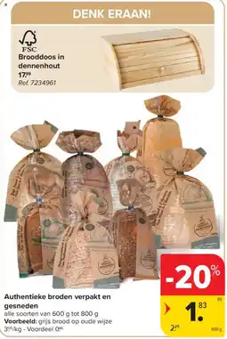Carrefour Authentieke broden aanbieding