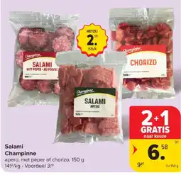 Carrefour Salami Champinone aanbieding