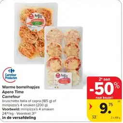 Carrefour Warme borrelhapjes Apero Time aanbieding