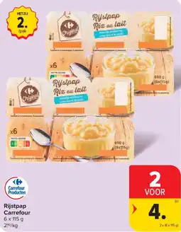 Carrefour Rijstpap Carrefour aanbieding
