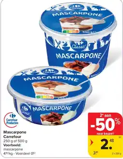 Carrefour Mascarpone Carrefour aanbieding