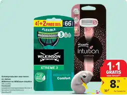 Carrefour wegwerpscheerapparaatjes Xtreme 3 Sensitive Comfort aanbieding