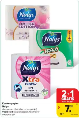 Carrefour Keukenpapier Nalys aanbieding