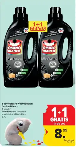 Carrefour Set vloeibare wasmiddelen Omino Bianco aanbieding