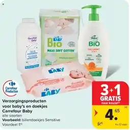 Carrefour Verzorgingsproducten voor baby's en doekjes Carrefour Baby aanbieding