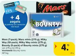 Carrefour Mars, Milky Way, Bounty aanbieding