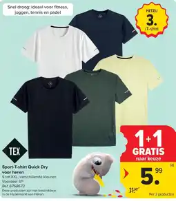 Carrefour Sport-T-shirt Quick Dry aanbieding