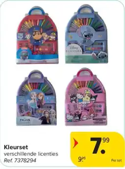Carrefour Kleurset verschillende licenties aanbieding