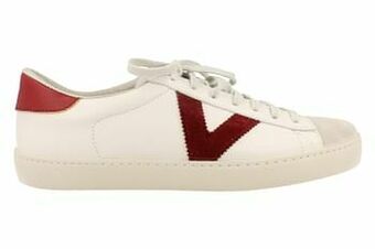 Berca Shoes Victoria Made in Spain Sneaker Laag Heren Burdeos - Wit aanbieding