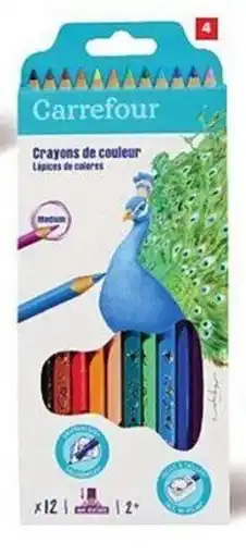 Carrefour Set van 12 kleurpotloden aanbieding
