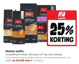 Jumbo Melitta koffie aanbieding