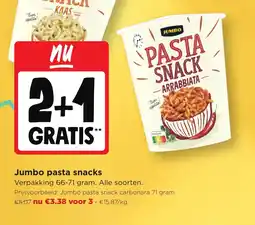 Jumbo Jumbo pasta snacks aanbieding