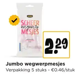 Jumbo Jumbo wegwerpmesjes aanbieding