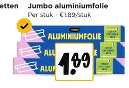 Jumbo Jumbo aluminiumfolie aanbieding