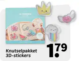 Wibra Knutselpakket 3D-stickers aanbieding