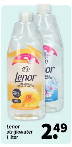 Wibra Lenor strijkwater aanbieding
