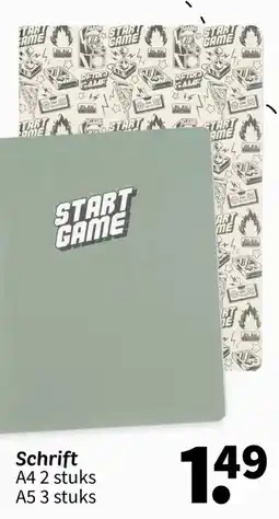 Wibra Schrift aanbieding