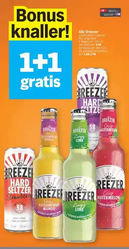 Albert Heijn Breezer hard seltzer aanbieding