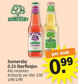 Albert Heijn Somersby 0.33 literflesjes aanbieding