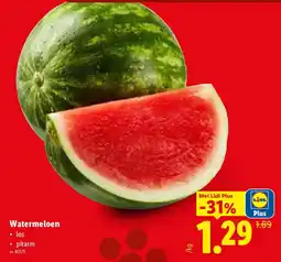 Lidl Watermeloen aanbieding