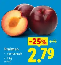 Lidl Pruimen aanbieding