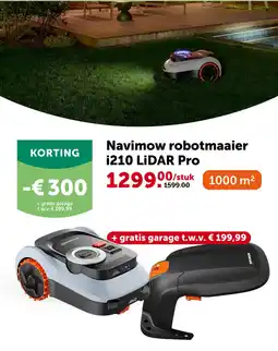 AVEVE Navimow robotmaaier i210 LiDAR Pro aanbieding