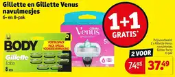 Kruidvat Gillette en Gillette Venus navulmesjes aanbieding