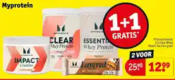 Kruidvat Myprotein whey protein aanbieding