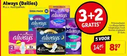 Kruidvat Always (Dailies) aanbieding
