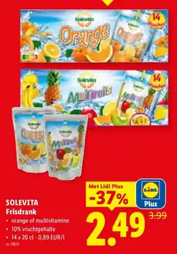 Lidl Solevita frisdrank aanbieding