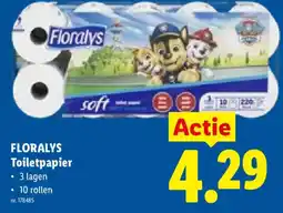 Lidl Floralys toiletpapier aanbieding