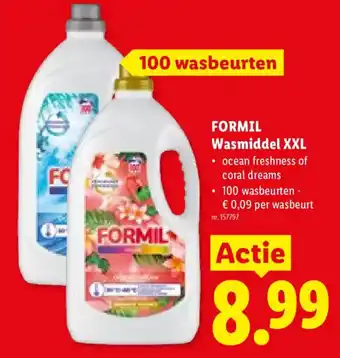 Lidl Formil wasmiddel xxl aanbieding