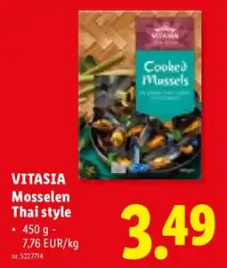 Lidl Vitasia mosselen thai style aanbieding
