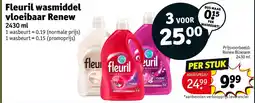 Kruidvat Fleuril wasmiddel vloeibaar aanbieding