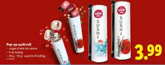 Lidl Pop-up sushi roll aanbieding
