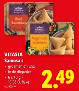 Lidl Vitasia samosa's aanbieding