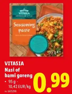 Lidl Vitasia nasi of bami goreng aanbieding