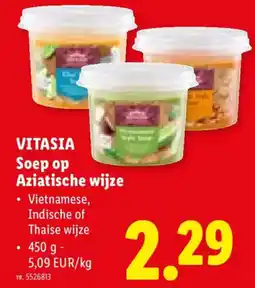 Lidl Vitasia soep op aziatische wijze aanbieding