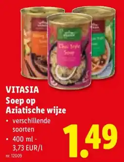 Lidl Vitasia soep op aziatische wijze aanbieding